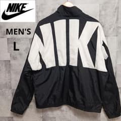 NIKE 나이키 나일론 재킷 백빅 로고 블랙 화이트