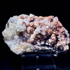 【超希少】湖北省産 逸品共生矿标（方解石・閃亜鉛鉱・菱鉄鉱）　一点物　鉱物標本 超希少】湖北省産 逸品共生矿标（方解石・閃亜鉛鉱・菱鉄鉱） 一点物