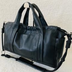 未使用】イアパピヨネ トートバッグ ショルダーバッグ 2way 黒 肩掛け 
