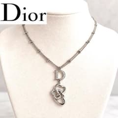 美品最安値‼️ Christian Dior ネックレス 3連オープンハート