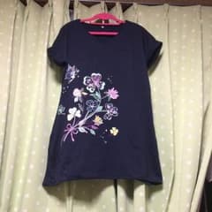 ぽきこ様専用です。お花のチュニック紺色のサムネイル