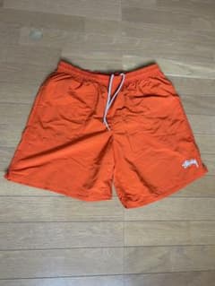 STUSSY ステューシー ナイロンショーツ オレンジ M STUSSY ステューシー ナイロンショーツ オレンジ M - メルカリ