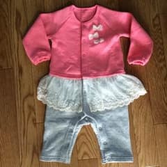 size80♡新品未使用ロンパースのサムネイル