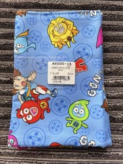 綿プリント生地 110cm x 50cm けだまのゴンジロー　カットクロスのサムネイル