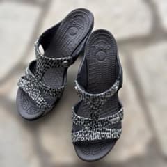 廃盤 crocs クロックス サイプラス W6 22㌢ ブラック 厚底 - メルカリ
