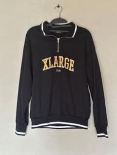 XLARGE ハーフジップ スウェット ブラック Mのサムネイル