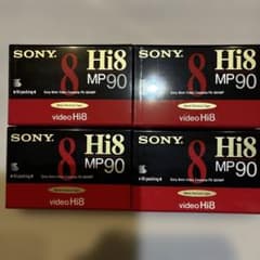 SONY Hi8 MP90 8mmビデオカセット 4本セットのサムネイル
