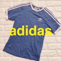 adidas アディダス 半袖 Tシャツ ブルー XS 大きめ
