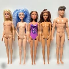Barbie■バービー人形とケンまとめ売り5個⑥洋服小物付のサムネイル