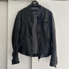 年末最終値下げFAKTOR ホースレザーシングルライダース LEON 干場 