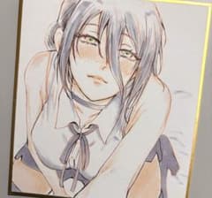 Y*e様 チェンソーマン レゼ ファンアート アナログ 色紙 手描き