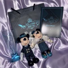 ジュビリーガラ ミッキー＆ミニー ぬいぐるみバッジ スーベニアグラス