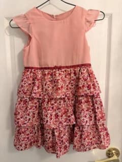 any FAM キッズ ワンピース 120cm 花柄 フリルのサムネイル