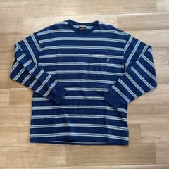 SIGNAL SPORTS ボーダー マリン 長袖Tシャツ Lサイズ ポケット付のサムネイル