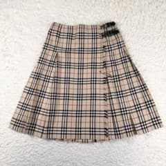 Y2K美品 バーバリーロンドン ラップスカート レザーベルト 安全ピン XL Y2K美品 バーバリーロンドン ラップスカート レザーベルト 安全ピン XL