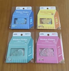 ➓amifa フレークシール フェイバリットカラー 4種セットのサムネイル
