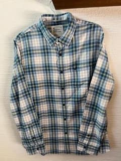 American Eagle 長袖チェックシャツ ブルー未使用タグ付きXLのサムネイル