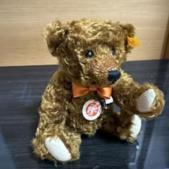 Steiffぬいぐるみ オレンジリボン付き - メルカリ