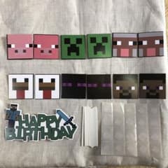 Minecraftマインクラフトケーキトッパーセットのサムネイル