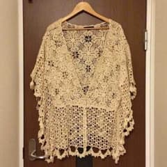 SHEL'TTER シェルター かぎ編み コットンニット カーディガンのサムネイル