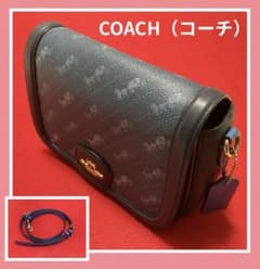 コーチ（COACH）ショルダーバッグ ホースアンドキャリッジ ブルー系のサムネイル