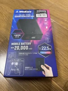 新品2026年モデル ワークマン ペルチェベストバッテリー 1個 保証書