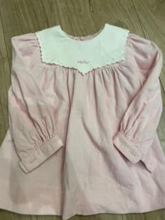希少！BabyDiorの淡いピンクのワンピースベビーディオール 80cm ピンク