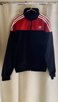 adidas Originals GEORGIA トラックジャケット 赤×黒 Lのサムネイル