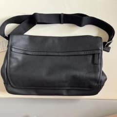 【美品】COACH コーチレザー メッセンジャーバッグ ショルダーバッグ 黒のサムネイル