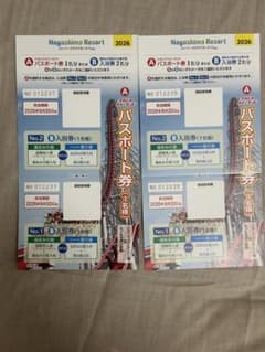 ナガシマスパーランド パスポート2枚セット - メルカリ
