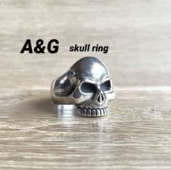A&G エーアンドジー スカル SILVER リング 約22.5〜23号の間 - メルカリ