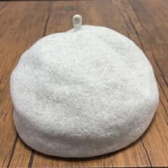 CA4LA ウール100% ベレー帽ライトグレー