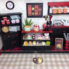 マリア様専用ミニチュアハンドメイドケーキ屋さん1号店Black色のサムネイル