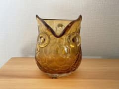 スタジオクリップ  ふくろう グラス フラワーベース ガラス コップのサムネイル