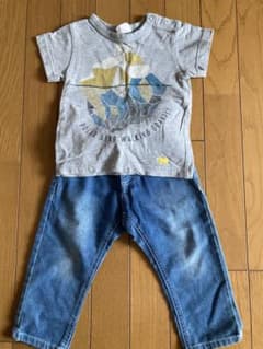 BREEZE 北極熊Tシャツとデニムパンツセットのサムネイル