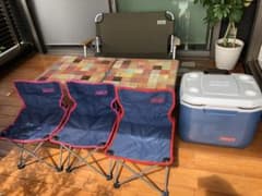 3脚セット！Coleman コンパクトクッションチェア 収納袋付のサムネイル