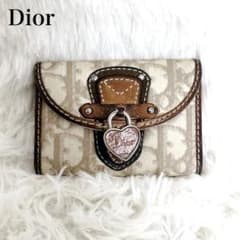 クリスチャンディオール トロッター キーケース ハート PVC レザー