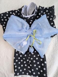 dogs浴衣オーダー可能❣ レトロ柄浴衣保冷剤ポケット付き ハンドメイド