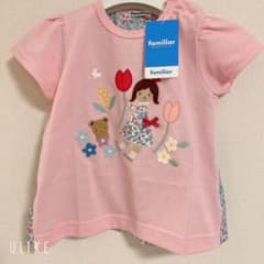 A*o様 familiar 半袖Tシャツ 100cm ピンク　チュニック　新作 A*o様 familiar 半袖Tシャツ 100cm ピンク チュニック 新作 - メルカリ