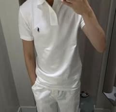 【美品】Polo by Ralph Laurenポロシャツ 白 Lのサムネイル