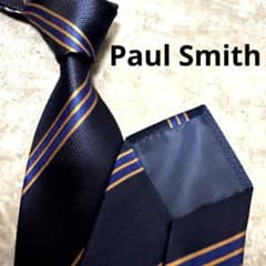 ✨極美品✨】Paul Smith ポールスミス ネクタイ ストライプ ネイビー