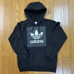 美品】adidas アディダス スケートボーディング　パーカー　黒　サイズSのサムネイル