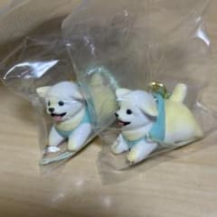 もっちり フライングわんこ ストラップ　マルチーズ　2個セットのサムネイル