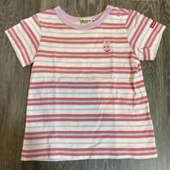 ミキハウス Hot Biscuits Tシャツ 90サイズ　ボーダーのサムネイル
