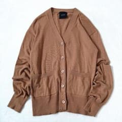 N.O.R.C　ロングカーディガン　カシミヤ混　体型カバー　ゆったり　ブラウン