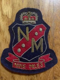 英国王冠 NINE MILES 金糸ブリオン刺繍章のサムネイル