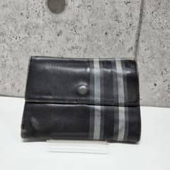 COLE HAAN 三つ折り財布 ブラック ストライプのサムネイル