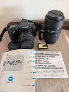 MINOLTA α-303si SUPER + SIGMAレンズセット - メルカリ