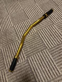 バイク 金 ゴールド バーハンドル　グリップ付きのサムネイル