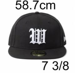 7 3/8 wackomaria newera 59fifty 黒白58.7cm - メルカリ